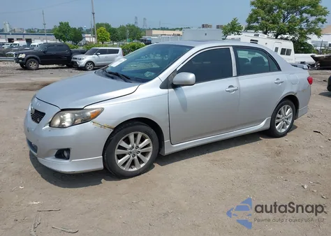 2009 Toyota Corolla S из США, поврежденный, VIN 2T1BU40E09C137751